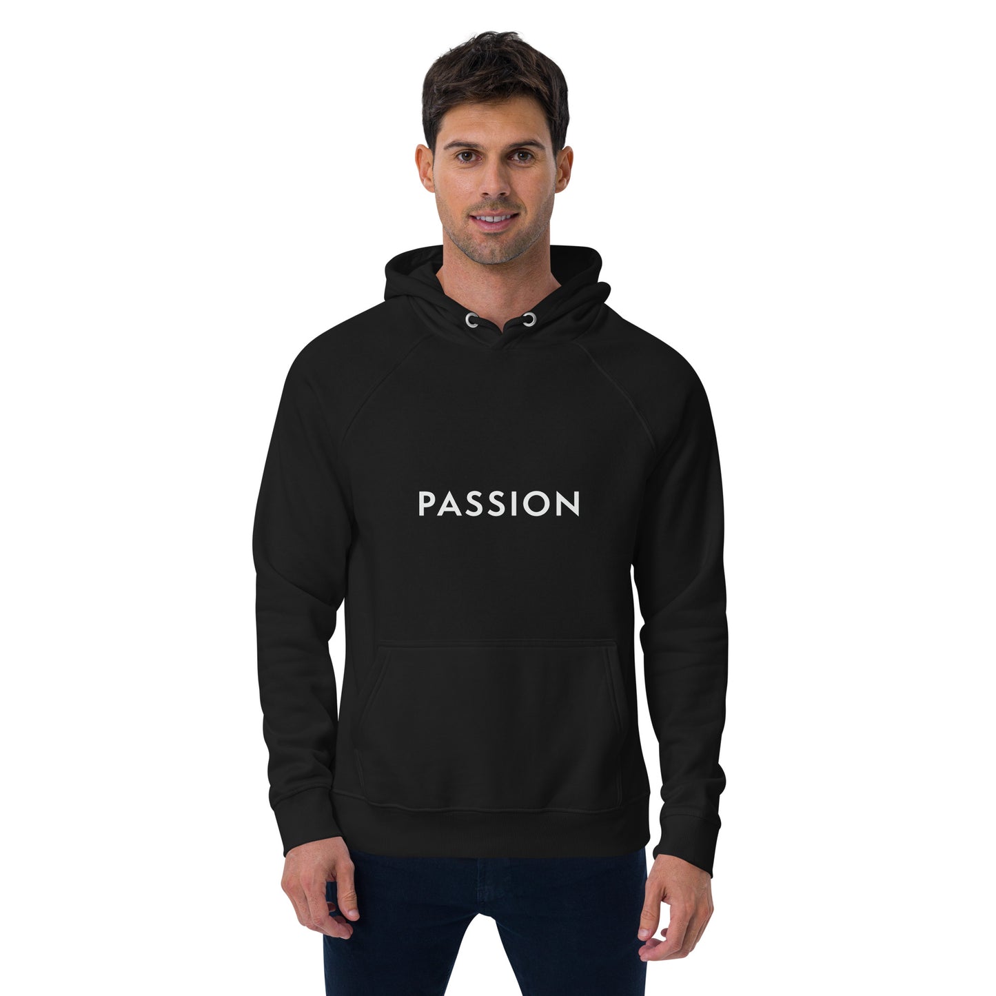 Passion Unisex eco raglan hoodie