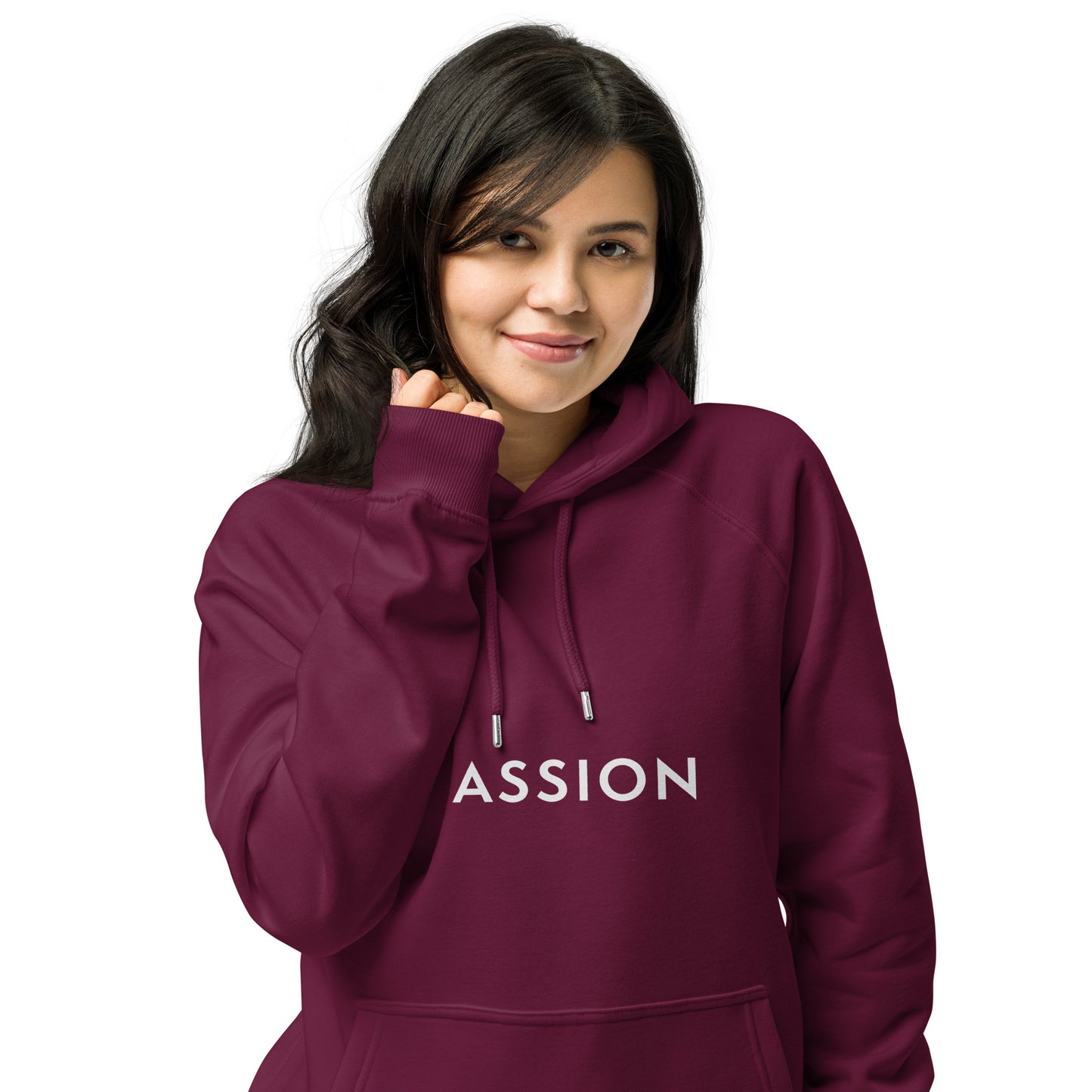 Passion Unisex eco raglan hoodie