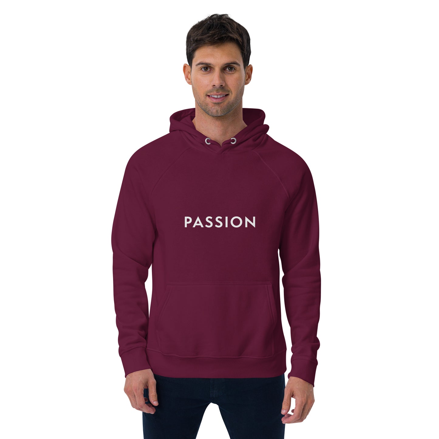 Passion Unisex eco raglan hoodie