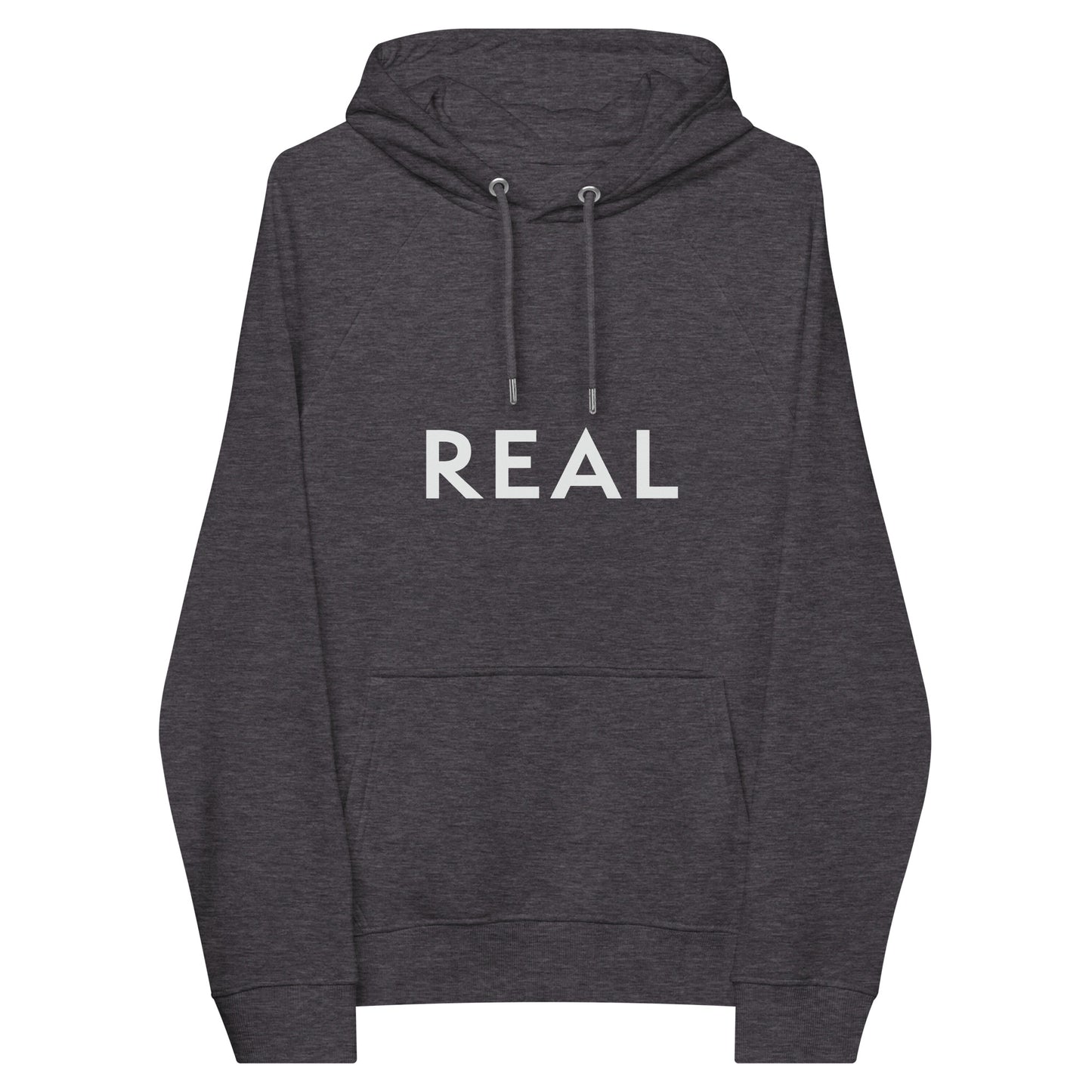 Real Unisex eco raglan hoodie