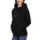 Chic Women Wearing Sun and Moon Earring Hoodie