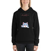 Cute Kitty Japanese Unisex Hoodie Front View