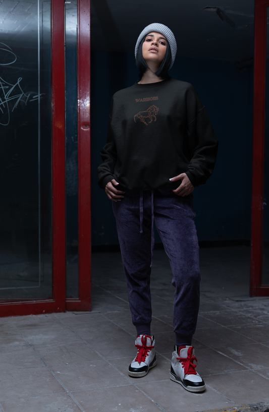 Join the Team with this Comfortable Warriors Embroidered Sweatshirt