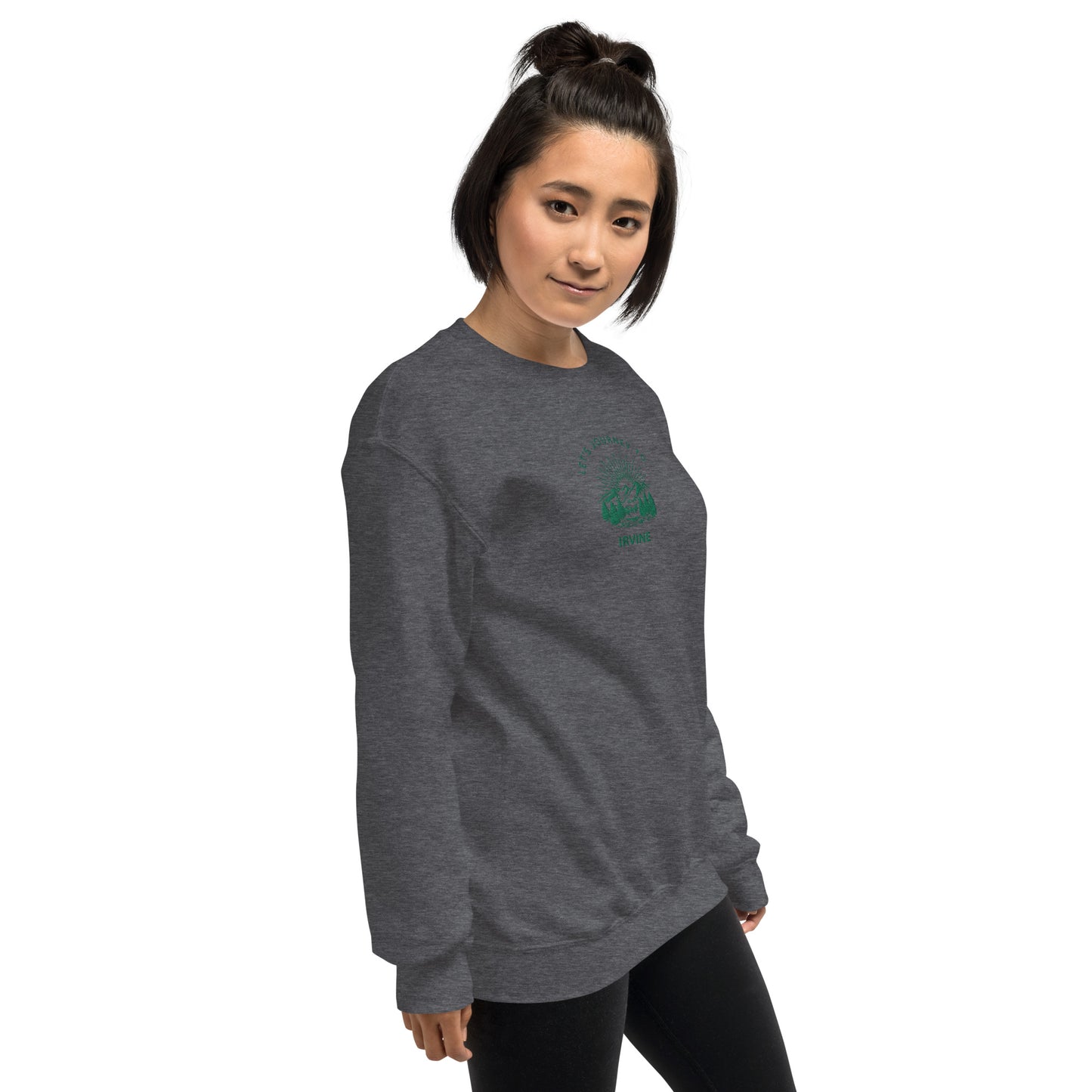 Let's Journey to Irvine Embroidered Sweatshirt