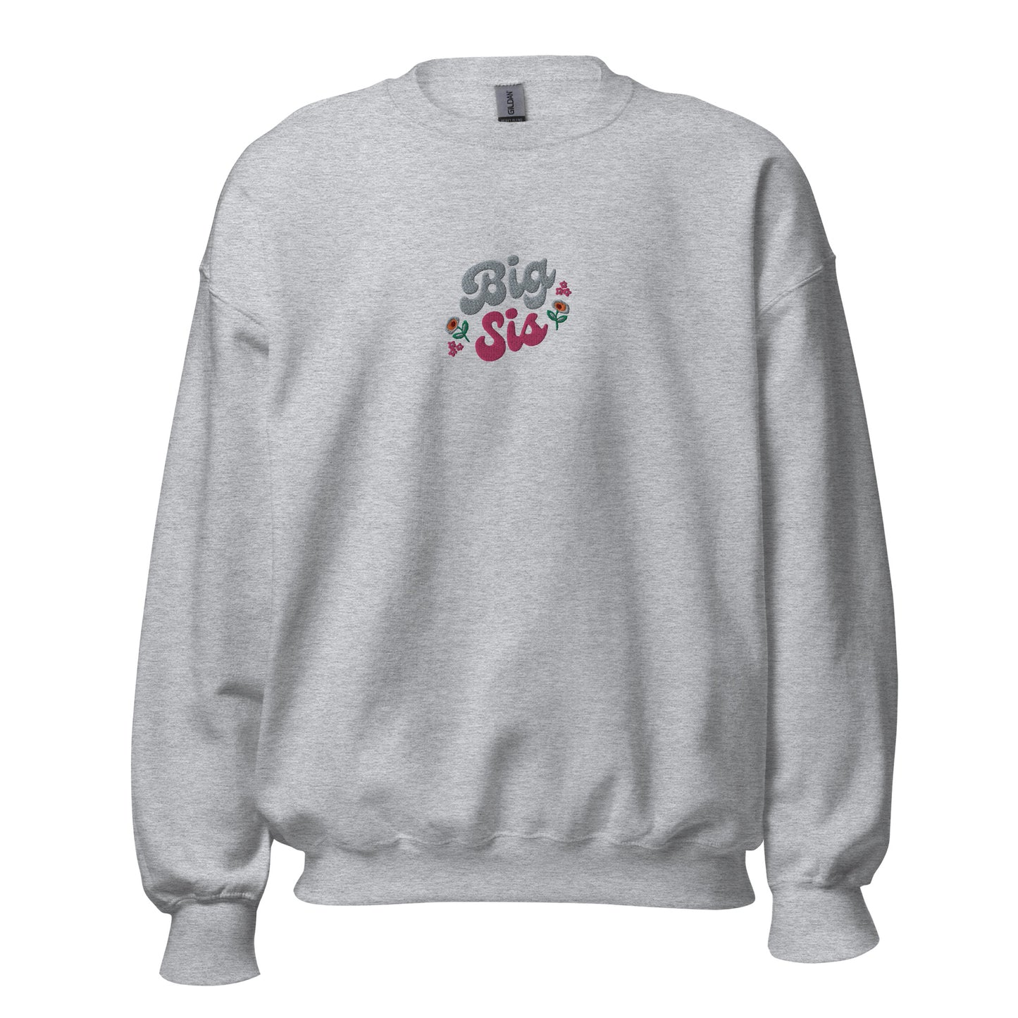 Show Your Love for Your Big Sis with this Comfortable Embroidered Sweatshirt