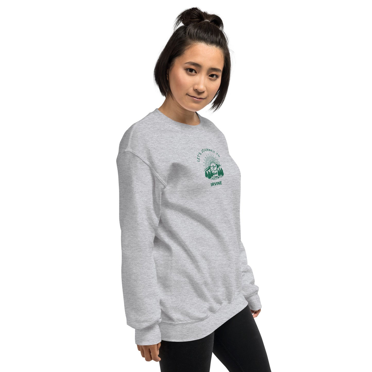 Let's Journey to Irvine Embroidered Sweatshirt